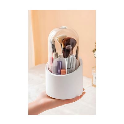Porta Pincéis 360° com 7 Compartimentos – Organização Prática e Elegante para Cosméticos Pés Antiderrapantes