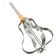 Mix Batedor de Claras Manual Semiautomático 30cm em Aço Inox Prático e Resistente - Batedeira Manual Ovos