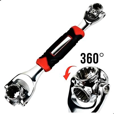 Chave Universal Dupla Multifuncional 360° Ferramenta - Praticidade e Versatilidade em Uma Só Ferramenta | 8 em 1