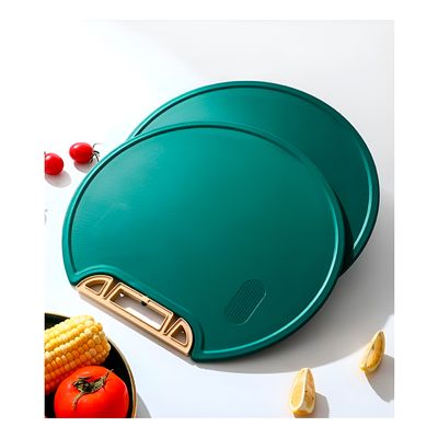 Tábua Redonda Corte Antiderrapante Antimofo com Suporte - Eficiência e Segurança na Cozinha