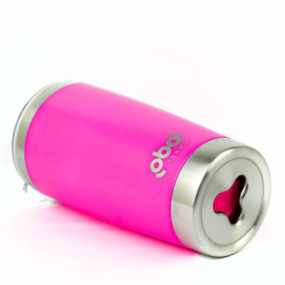 Copo Térmico Rosa Com Tampa 591ml Acoplado Um Abridor De Garrafas