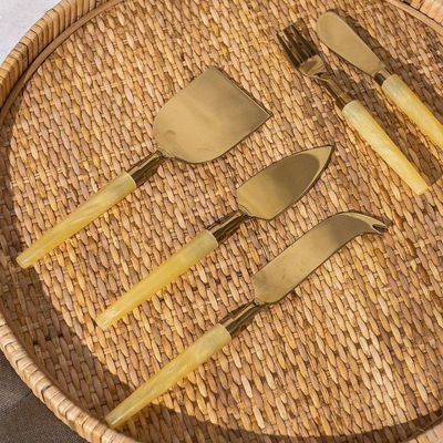 Bandeja Copa E Cia Rattan Circular 35 Cm ø