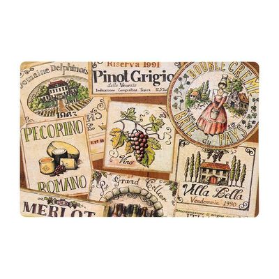 Jogo Americano Copa E Cia 6 Peças Pvc Print Pinot