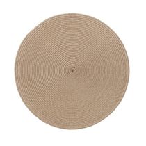 Kit Mesa Posta Copa E Cia 2 Lugares Listras Taupe
