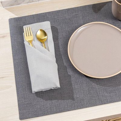 Jogo Americano Copa E Cia Avulso Cozy 35x48 Cm Grey