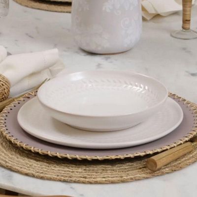 Sousplat Copa E Cia Domu Rattan Trance Cream