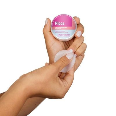 Kit 2 Lenços Removedor De Esmalte Umedecidos 32un 4,4cm Ricca