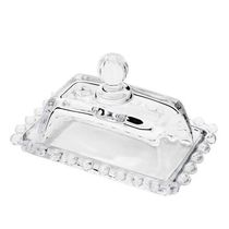 Manteigueira De Cristal Pearl Wolff 14x9x10cm