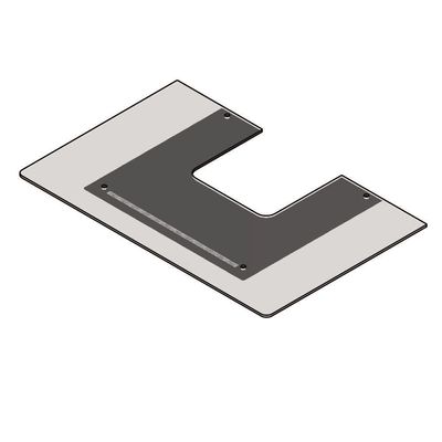 Vidro Reto Para Coifa De Parede 75Cm