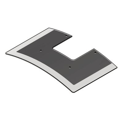 Vidro Curvo Para Coifa De Parede 70Cm
