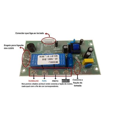 Placa Eletrônica Para Coifas Fogatti Nardelli Terim Verde