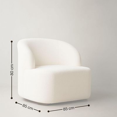 Poltrona Orgânica Aloh Bouclé Premium Marrom