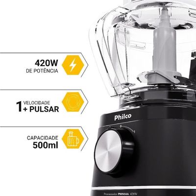 Processador Philco PMN04A 420W Jarra Para 500ml 110V