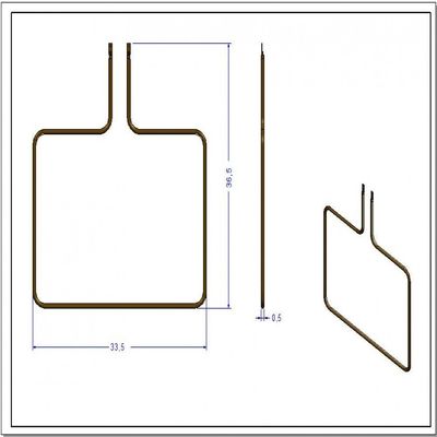 Kit Resistência Superior Para Fornos Embutir 110V 5 Peças Verde 110V