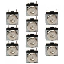 Kit Timer Mecânico Haste Longa Forno Elétrico - 10Peças Metálico Bivolt