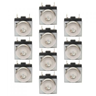 Kit Timer Mecânico Haste Curta Forno Elétrico - 10Peças Metálico Bivolt