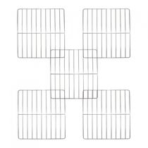 Kit Grade Cromada Para Fornos De Embutir 45 Litros - 5 Peças Prata