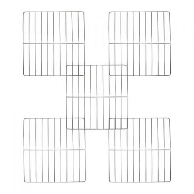 Kit Grade Cromada Para Fornos De Embutir 45 Litros - 5 Peças Prata