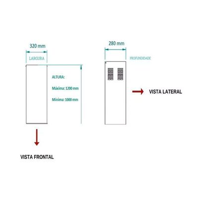 Duto Coifa Ilha Para Fogatti Nardelli Terim 1,00-1,20m Inox