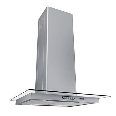 Coifa Ilha 60cm Vidro Reto Fogatti Inox 110V