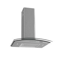 Coifa Fogatti De Parede Clean Vidro Curvo Kromanox 60cm Kromanox 110V