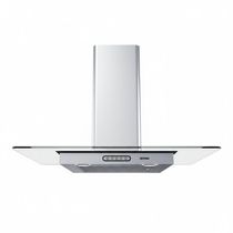 Coifa De Parede 80cm Vidro Reto Duto Slim Fogatti Inox 220V
