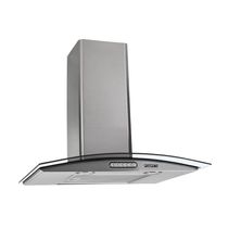Coifa De Parede 60cm Vidro Curvo Duto Slim Fogatti Inox 220V
