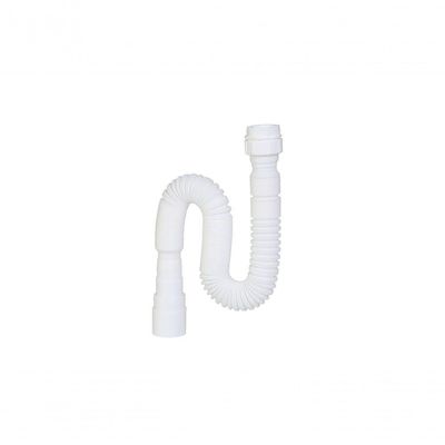 Sifão Sanfonado Longo 150 Cm Branco - Krona