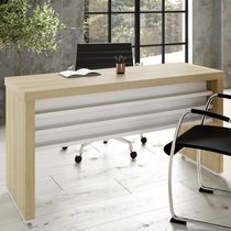 Mesa Para Escritório E Home Office Atria Executiva 135 Cm A02 Carvalho Branco - Lyam Decor