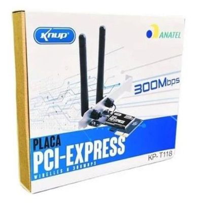 Placa Pci Express Wireless 300mbps 2 Antenas PCI-E Kp-T118
