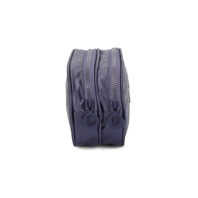 Estojo Duplo Escolar Crinkle Luxcel ET47246UP Metalizado Azul