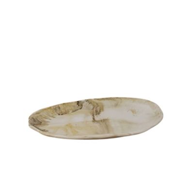 Bandeja Decorativa Multiuso em Concreto Jesmonite Marmorizado