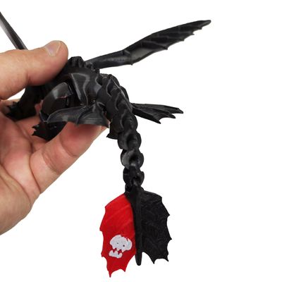 Dragão Articulado Como Treinar 3D Seu Dragão Banguela Desdentado Fúria Noturna