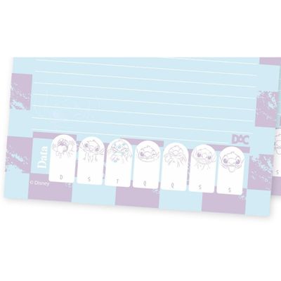 REFIL MINI FICHÁRIO VERTICAL STITCH 80FLS 90G - 4221RE - DAC