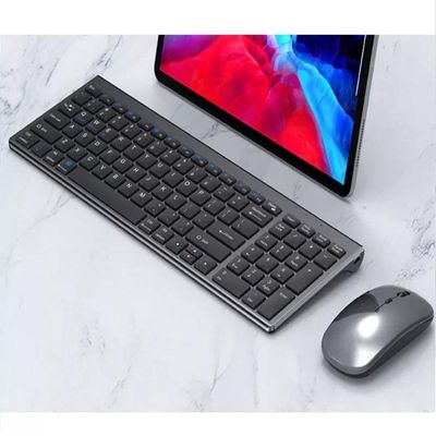 Kit Teclado e Mouse Wifi 2.4Ghz Slim Com Bateria Interna TE117