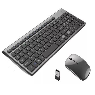 Kit Teclado e Mouse Wifi 2.4Ghz Slim Com Bateria Interna TE117