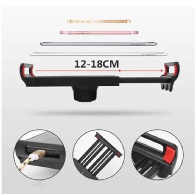 Suporte Braço Articulado Universal Mesa Celular Webcam Luz Led
