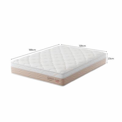Colchão Viúva Sigma Care Misto (23x128x188) Bege e Branco