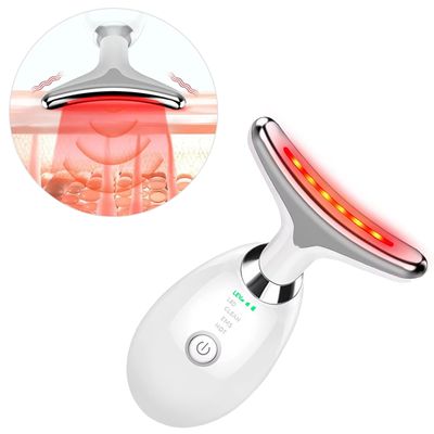 Massageador Facial Elétrico Pescoço Face Firmeza USB Cor:Preto