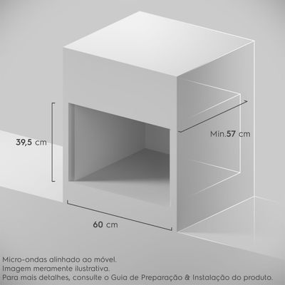 Micro-ondas de Embutir Electrolux ME3HP  34 Litros Inox Espelhado Home Pro 220V