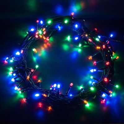 Cordão Luminoso Led Pisca Pisca 8 Funções 500 Leds Taschibra 220v Colorida