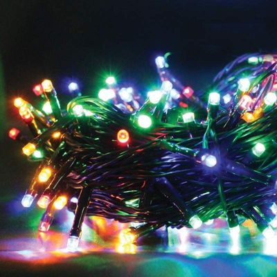 Cordão Luminoso Led Pisca Pisca 8 Funções 500 Leds Taschibra 220v Colorida