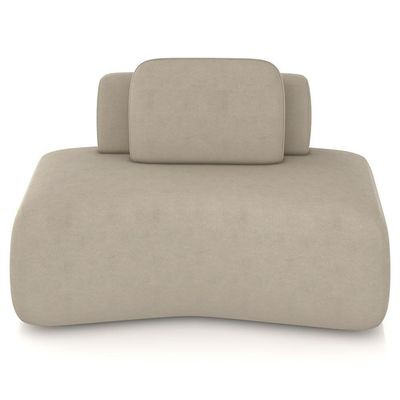 Sofá Ilha Modular Para Sala Living Orgânico 480cm Angra K01 Veludo Bege - Lyam Decor