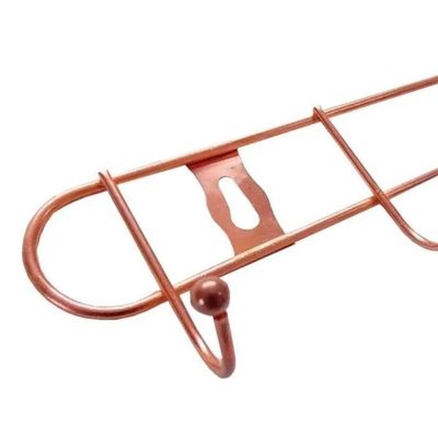 Cabideiro Metálico De Parede Com 8 Ganchos – Rose Gold Elegante E Multifuncional