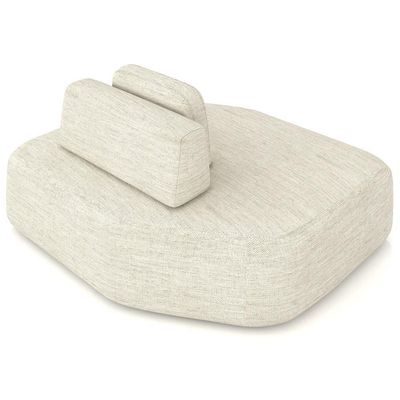 Sofá Ilha Modular Para Sala Living Orgânico 480cm Angra K01 Linho Champanhe - Lyam Decor