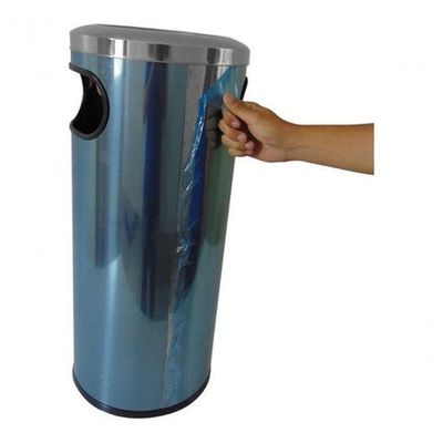 Cinzeiro Lixeira Em Aço Inox Com Aro Em Inox 50 L