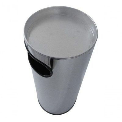 Cinzeiro Lixeira Em Aço Inox Com Aro Em Inox 50 L