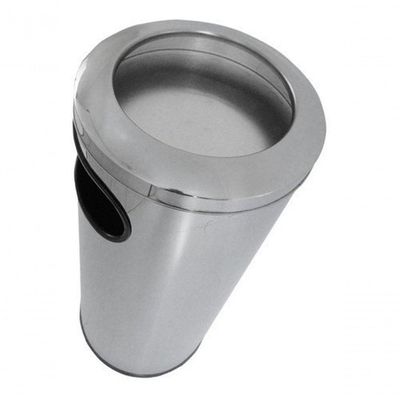 Cinzeiro Lixeira Em Aço Inox Com Aro Em Inox 50 L