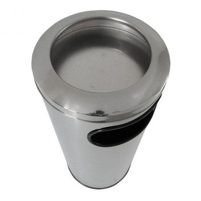 Cinzeiro Lixeira Em Aço Inox Com Aro Em Inox 50 L