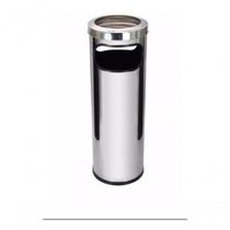 Cinzeiro Lixeira Com Coletor De Bituca Inox C18a